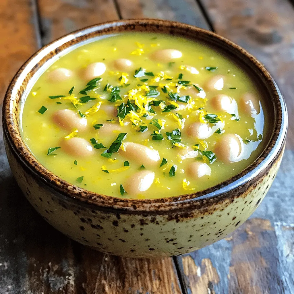 Lemon Rosemary White Bean Soup Comforting and Healthy