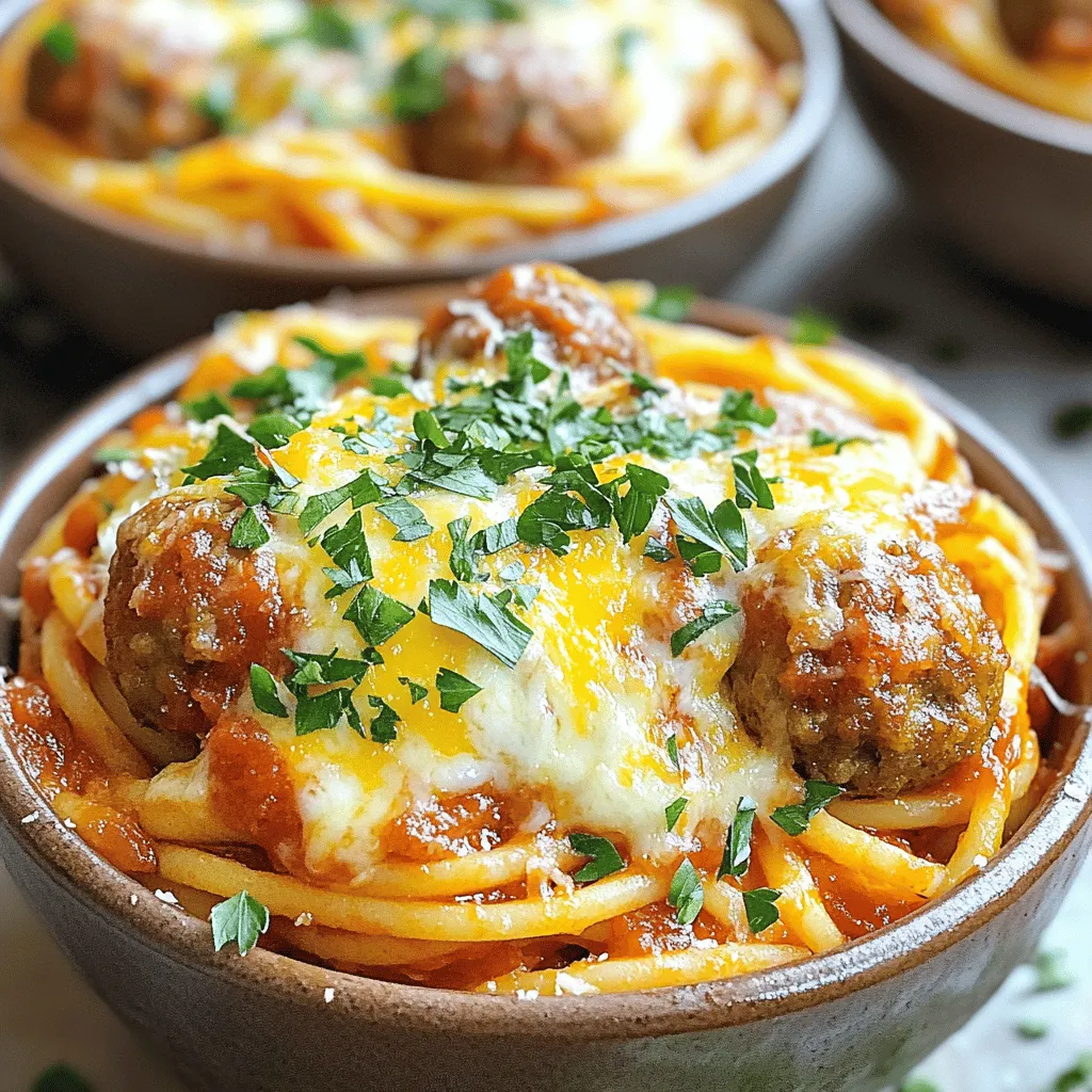 Baked Spaghetti and Meatballs Flavorful and Comforting