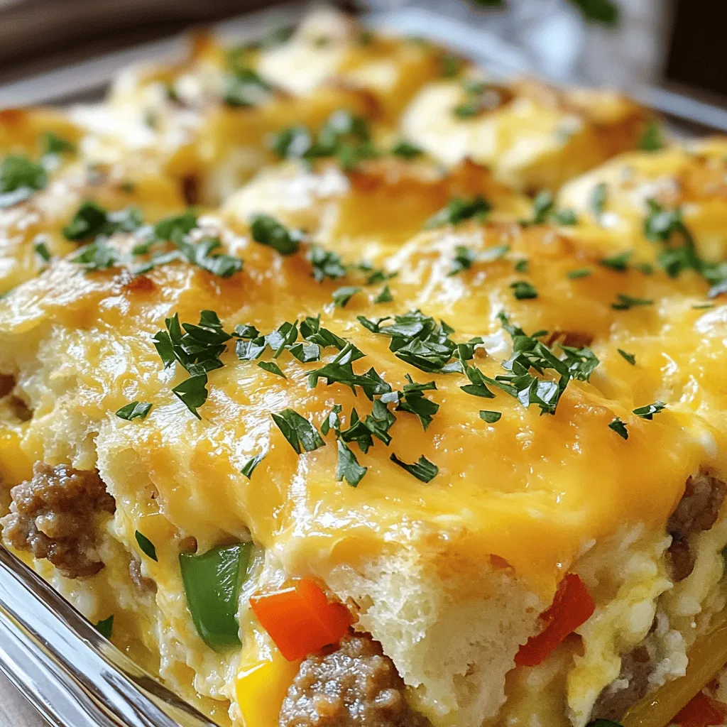 Sausage Egg and Cheese Breakfast Casserole Delight