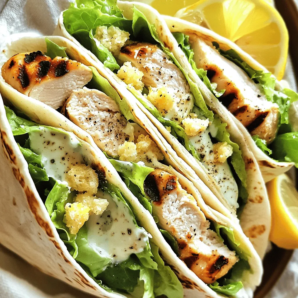 Classic Chicken Caesar Wraps Tasty and Simple Recipe