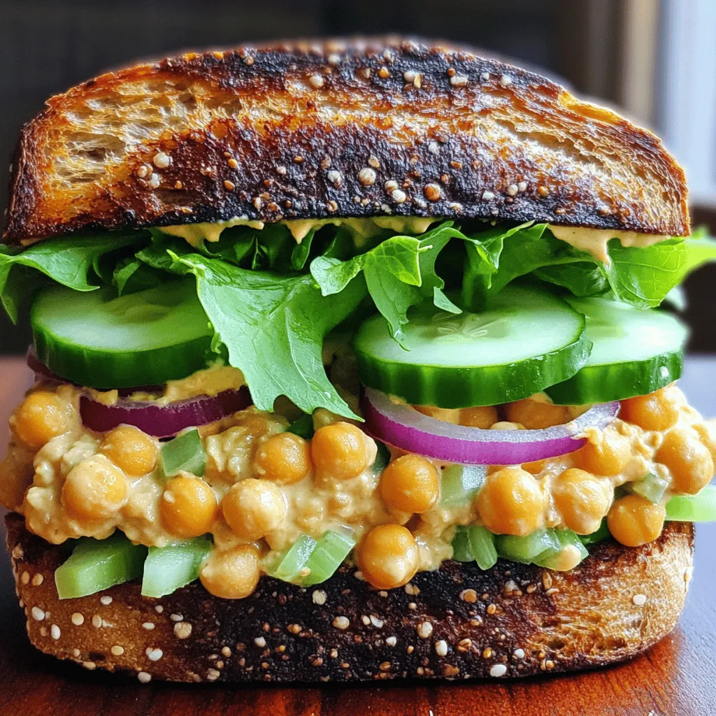 Chickpea Salad Sandwich Easy and Flavorful Meal