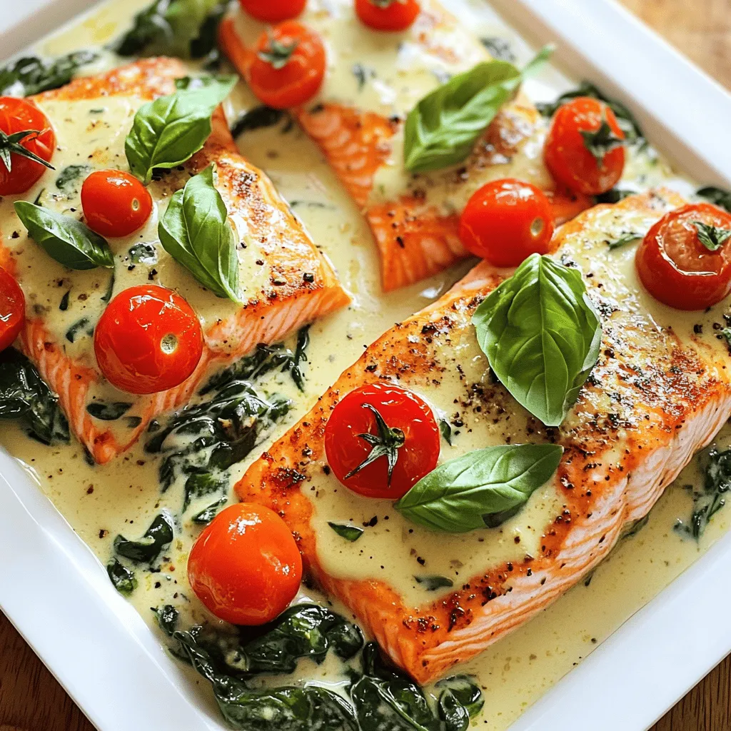 Savory Tuscan Salmon with Creamy Sauce Delight