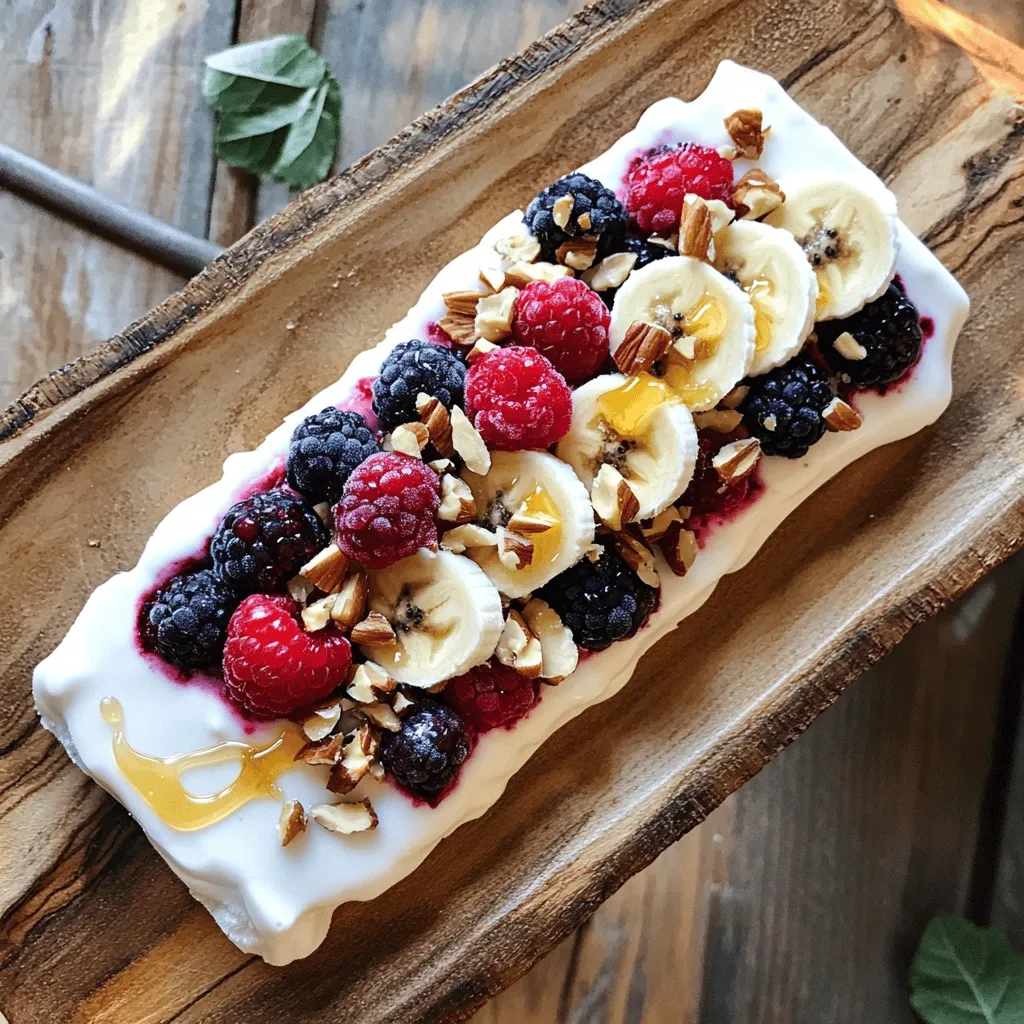 Greek Yogurt Berry Bark High Protein Easy Snack