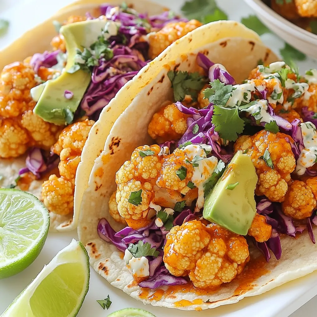 Buffalo Cauliflower Tacos Flavorful and Crispy Delight