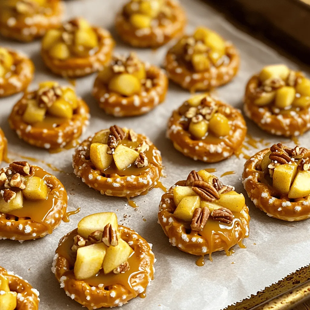 Caramel Apple Pretzel Bites Tasty Fall Treats