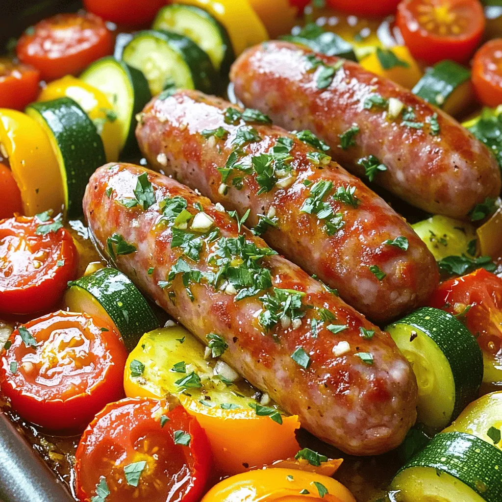 One-Pan Sausage and Veggies Simple and Quick Meal