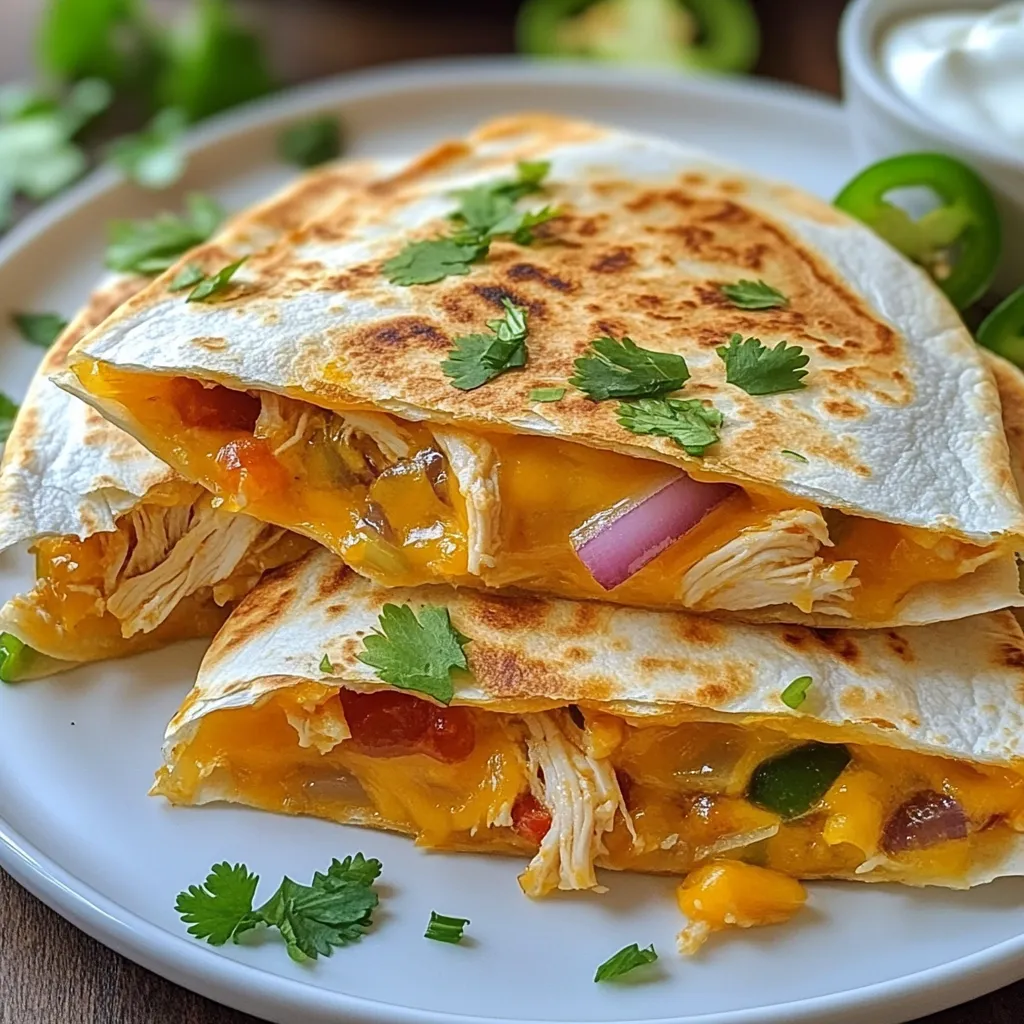 BBQ Chicken Quesadilla Crispy and Flavorful Delight