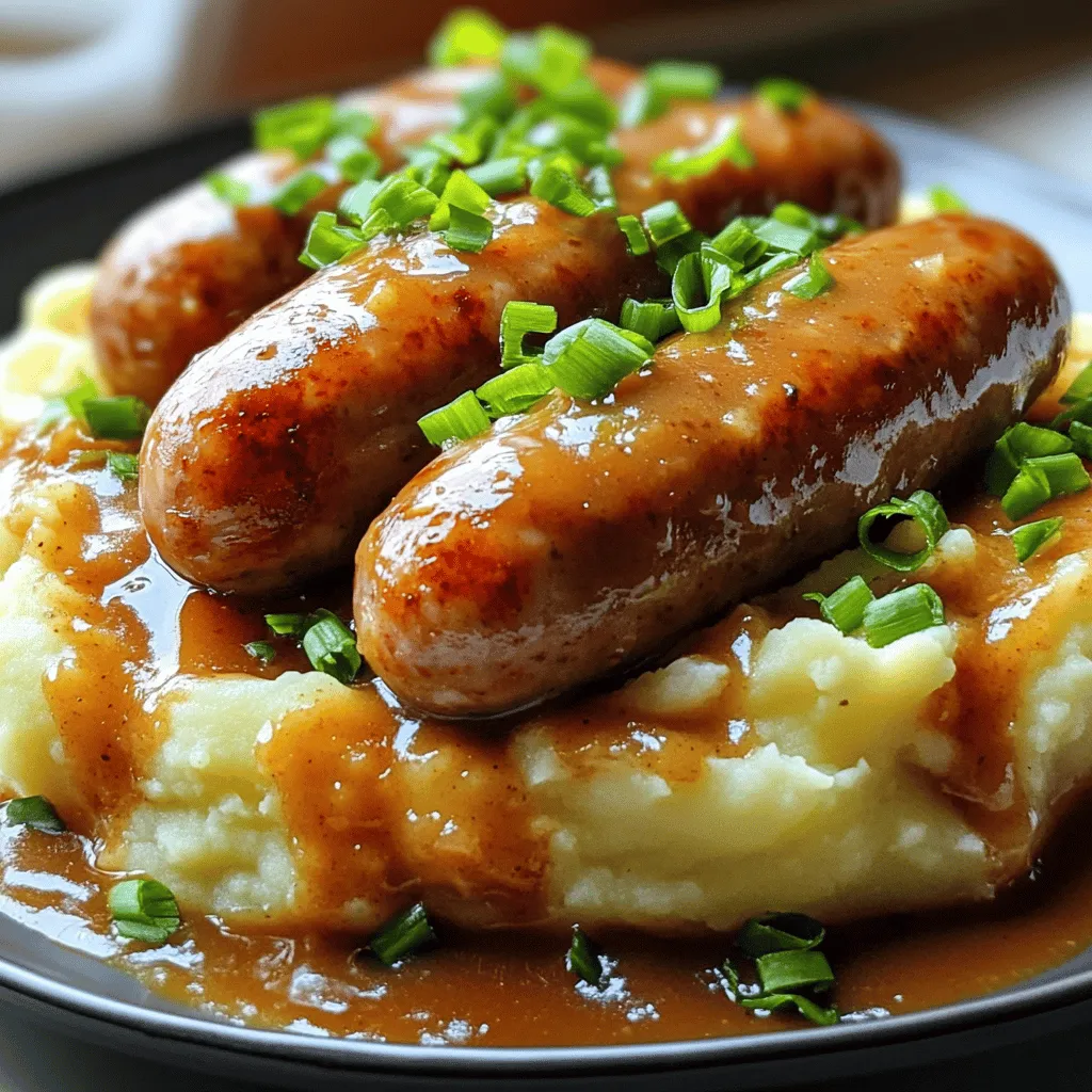 Easy Americanized Bangers and Mash Comfort Food Recipe