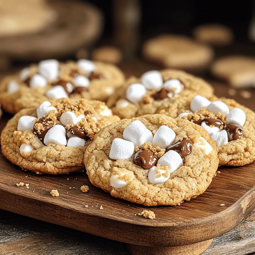 S&#8217;mores Cookies Recipe | Marshmallow and Chocolate Delight