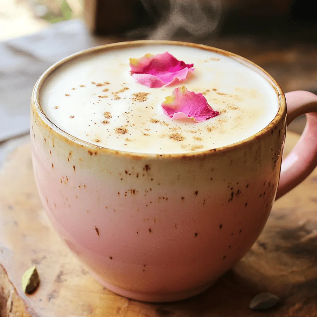 Vanilla Rose Tea Latte Simple Recipe for Relaxation