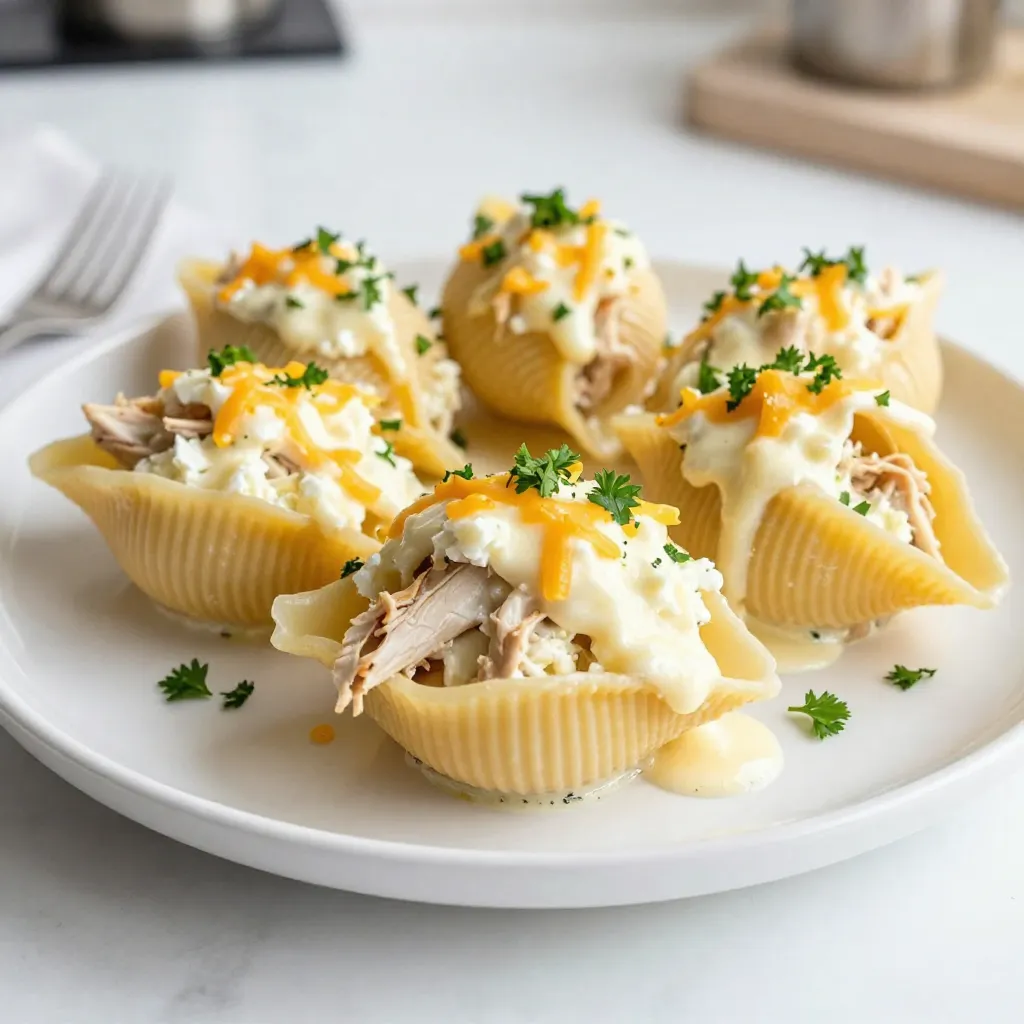 Chicken Alfredo Stuffed Shells Delightful Dinner Dish