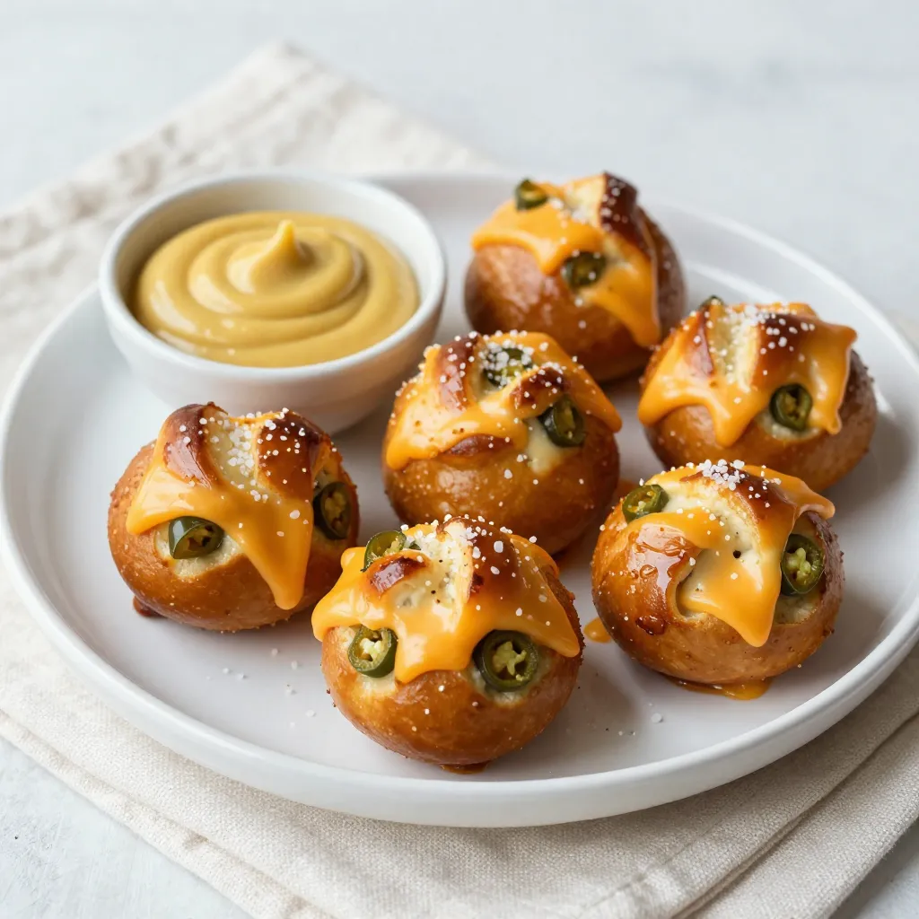 Jalapeño Cheddar Stuffed Pretzels Irresistible Snack