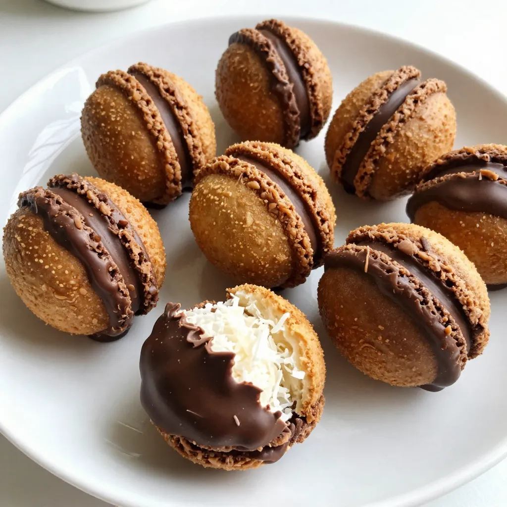 Chocolate Dipped Coconut Macaroons Simple Recipe