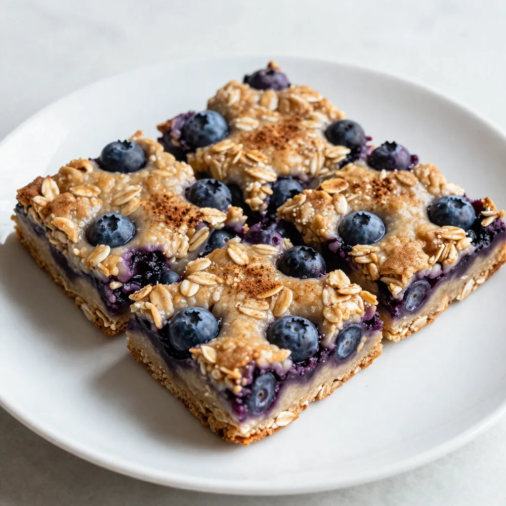 Blueberry Oatmeal Breakfast Bars Simple and Tasty Treat