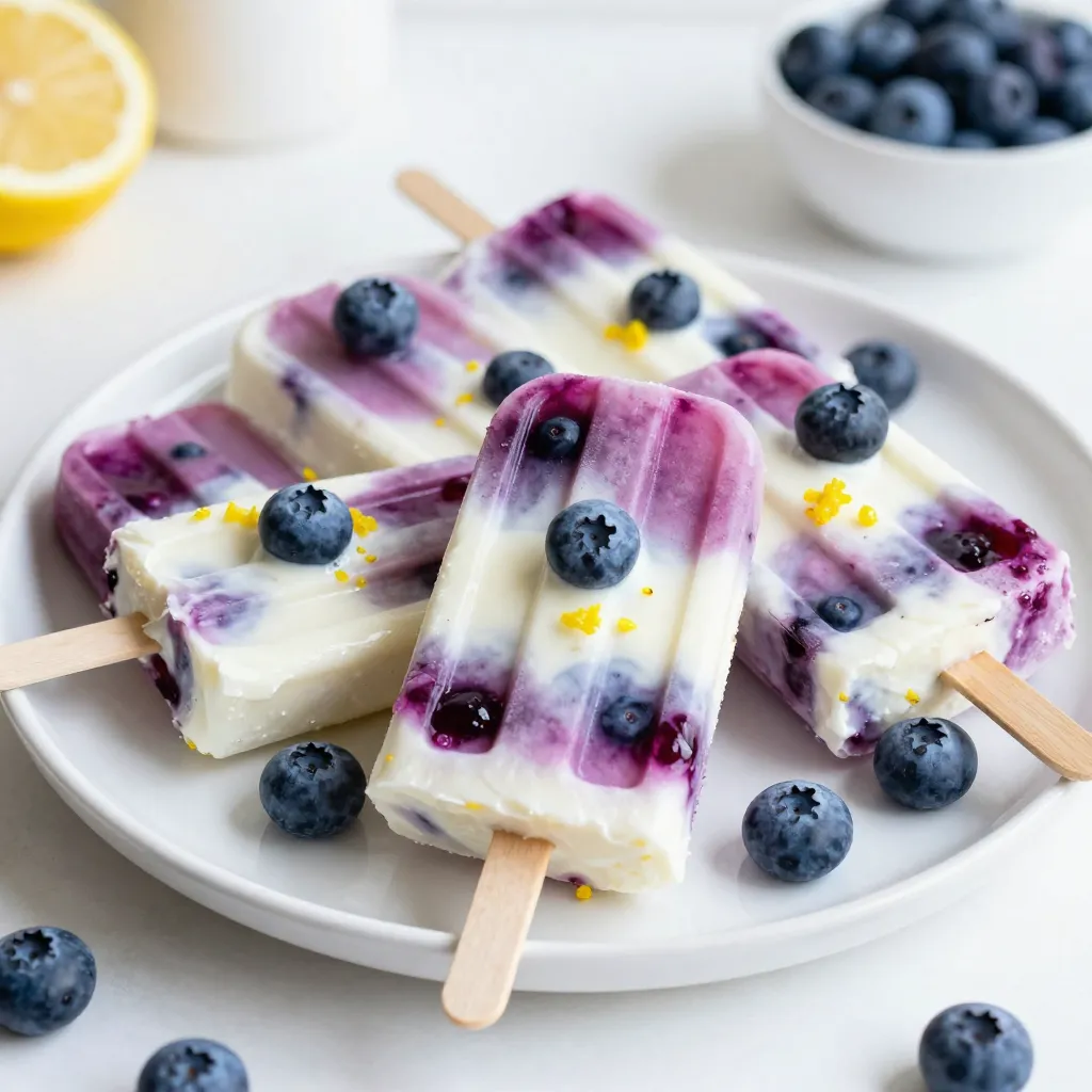 Blueberry Lemon Yogurt Pops Refreshing Summer Treat