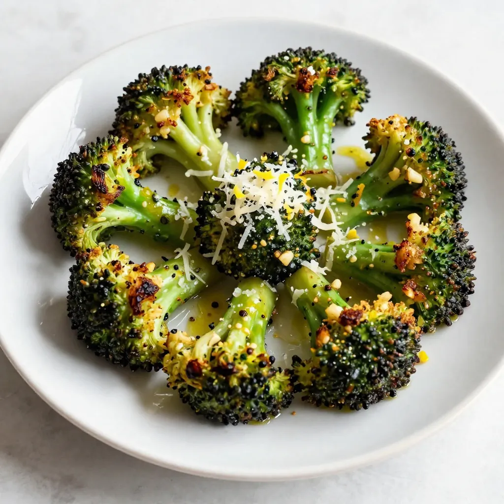 Garlic Parmesan Roasted Broccoli Flavorful Side Dish