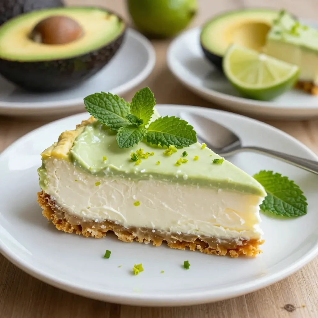 Avocado Lime Cheesecake Fresh and Creamy Delight