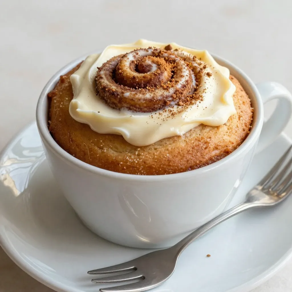 Cinnamon Roll Mug Cake Quick and Easy Delight