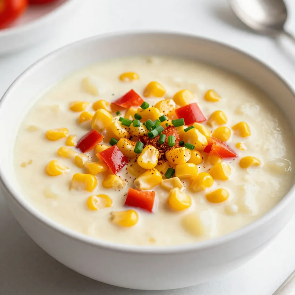 Savory Sweet Corn Chowder Easy and Comforting Recipe