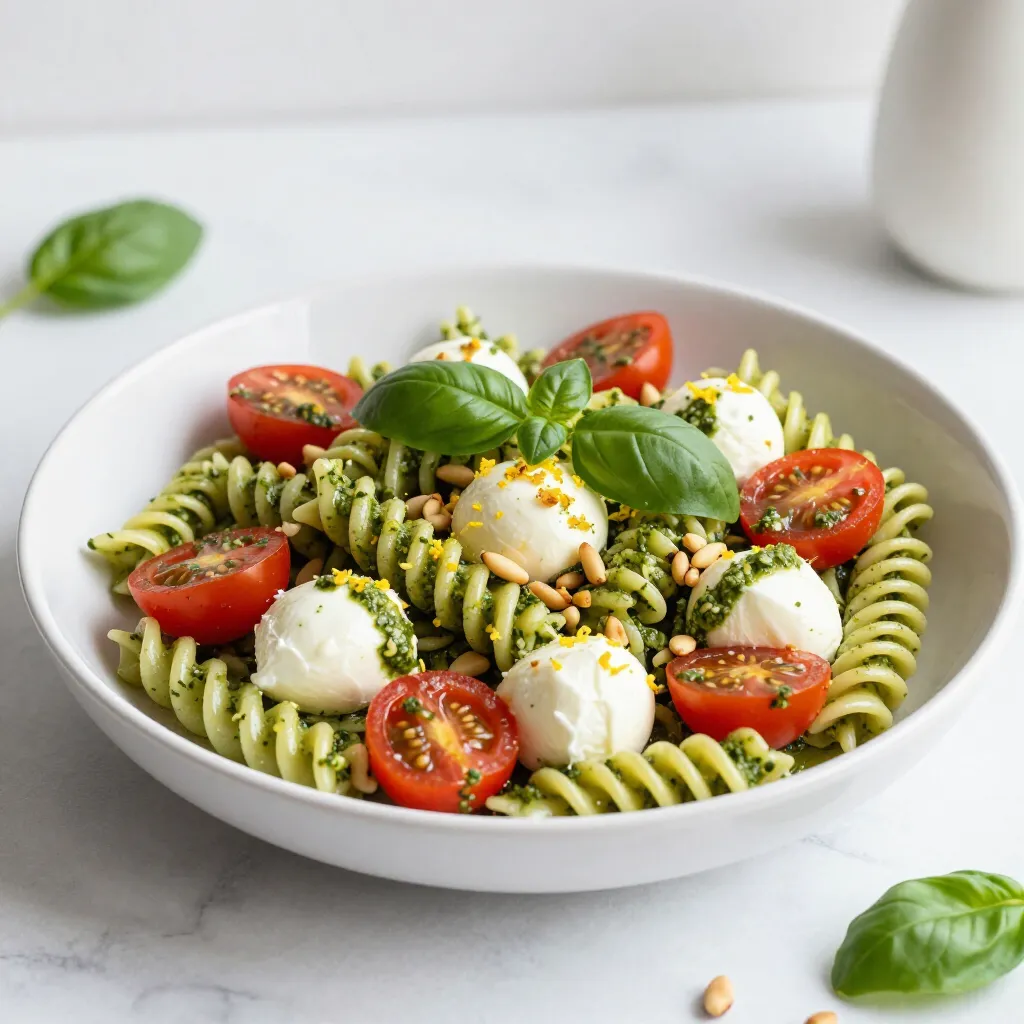 Pesto Caprese Pasta Salad Flavorful and Fresh Dish