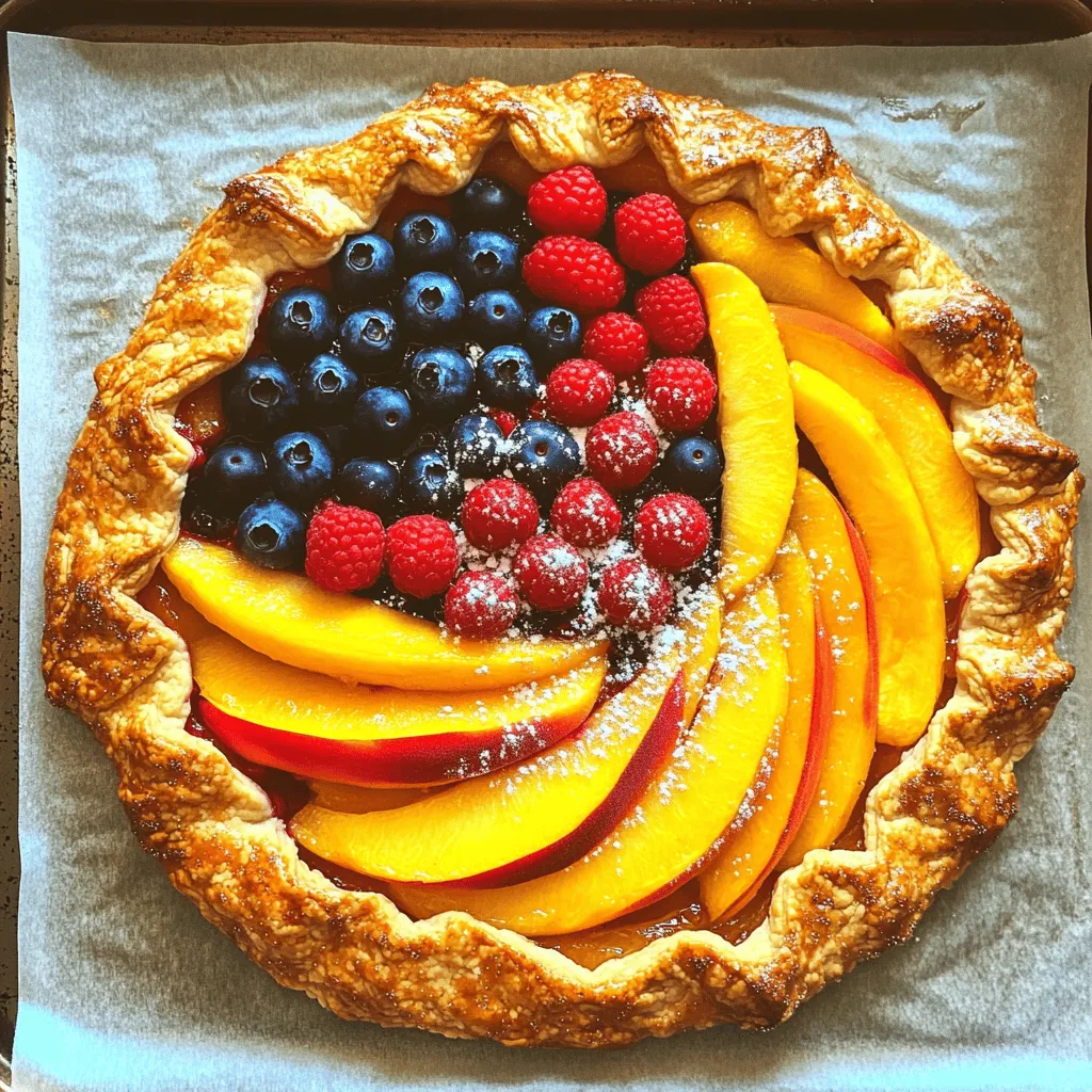 Peach and Berry Galette Flavorful Summer Delight