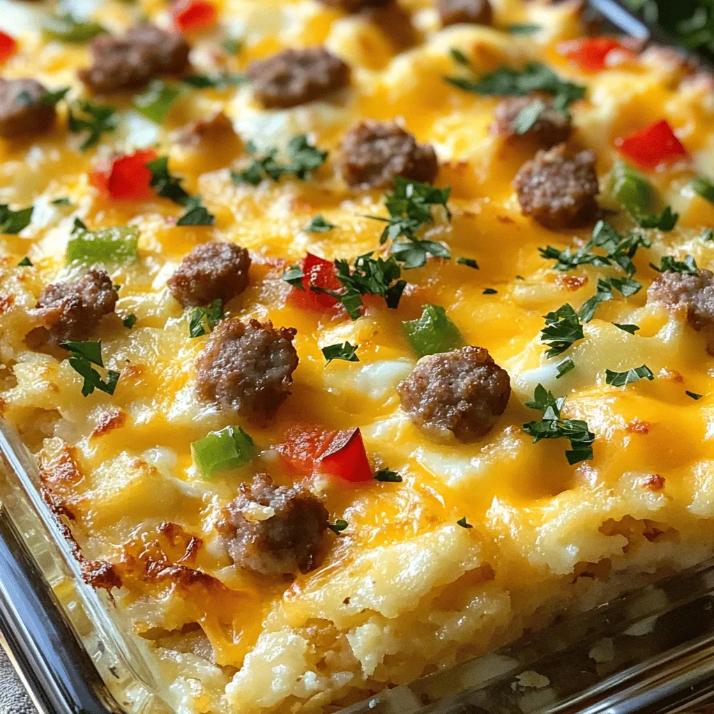 Easy Sausage and Egg Casserole Simple Breakfast Delight