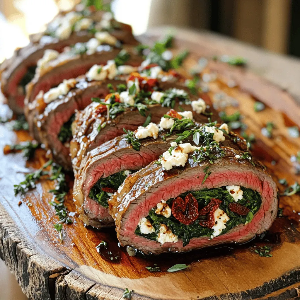 To make a delicious flank steak roulade, you need a few key ingredients. First, you must choose the right meat. I recommend using 1 ½ pounds of flank steak. It has a great texture and flavor. Butterflying the steak helps it roll better.