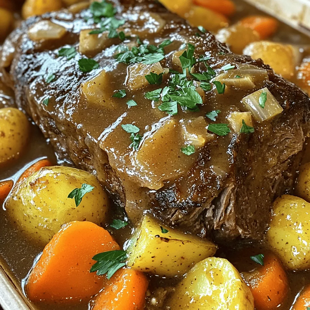 To make a truly great pot roast, you need the right ingredients. The best cuts of meat for pot roast are usually beef chuck or brisket. These cuts have enough fat and connective tissue, which makes them tender and juicy when cooked slowly. I always choose a 3-4 pound beef chuck roast for my recipes.
