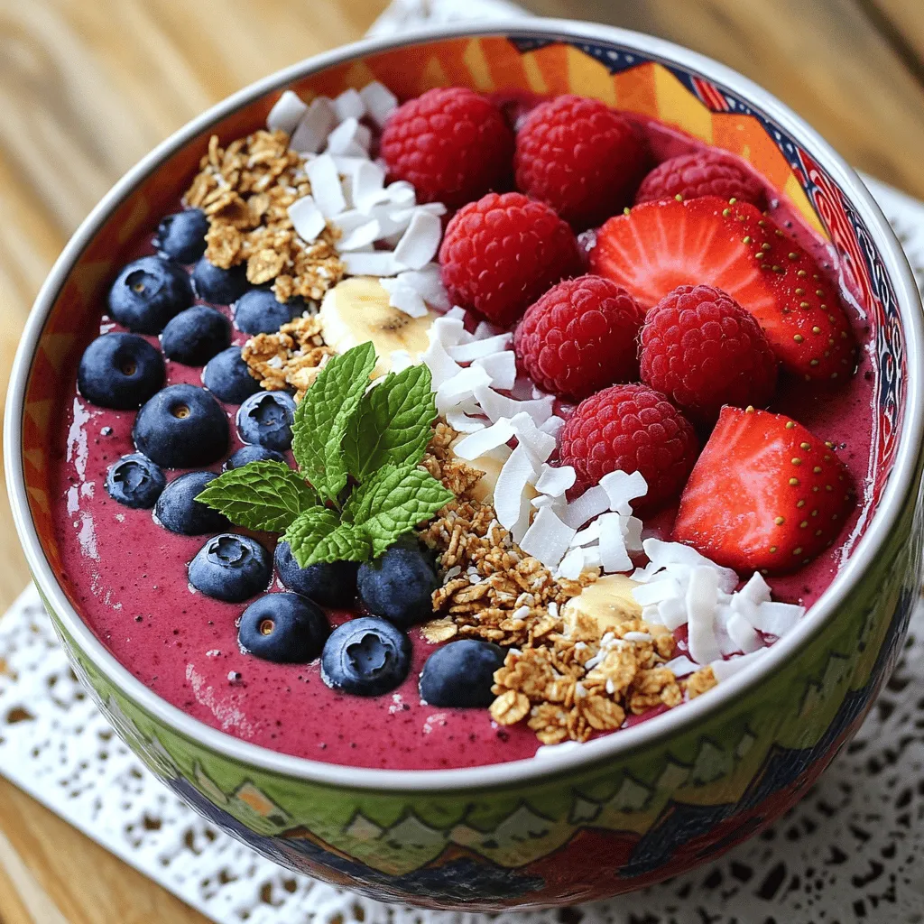Berry Smoothie Bowl with Granola Powerful and Tasty