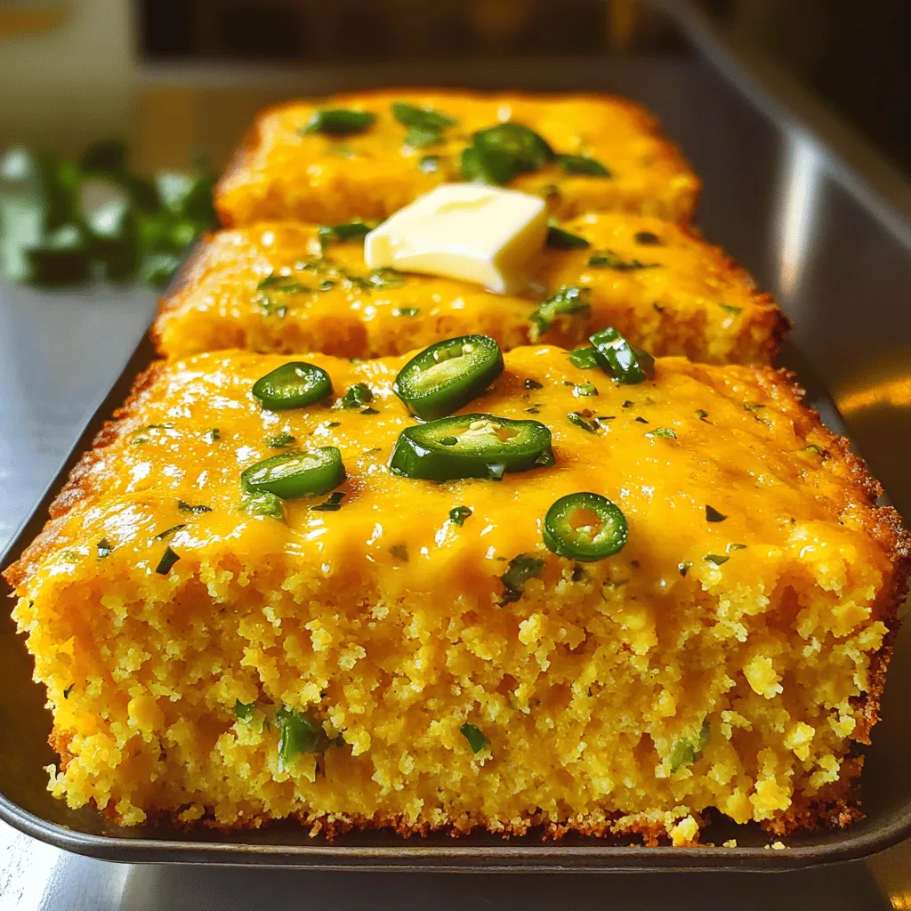 Cheddar Jalapeño Cornbread Savory and Flavorful Recipe