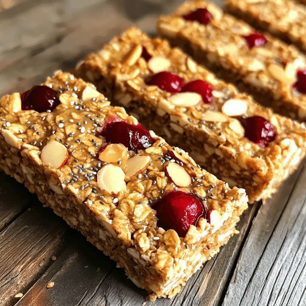 Cherry Almond Granola Bars Simple and Healthy Snack