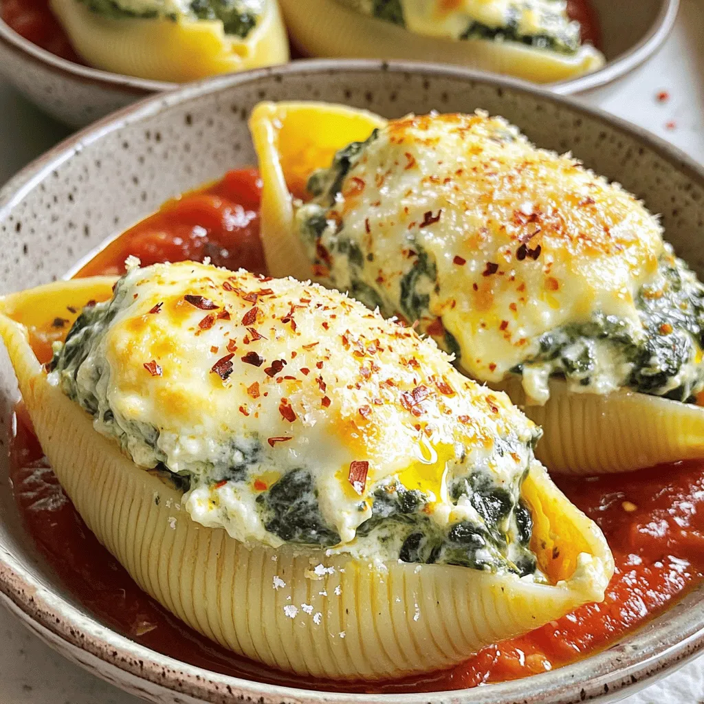 Creamy Spinach Stuffed Shells Flavorful and Easy Dish