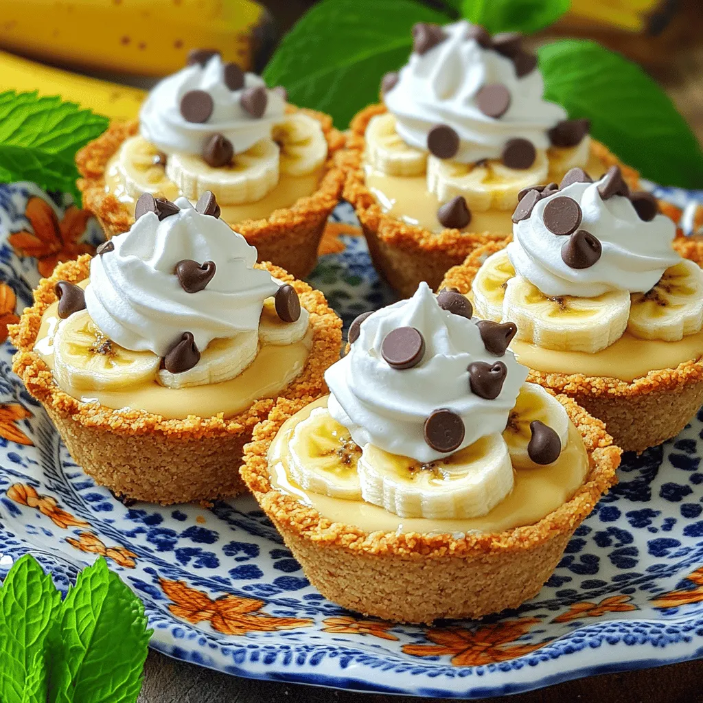 To make a great mini banana cream pie, you need simple, tasty ingredients. Each part plays a role in the pie