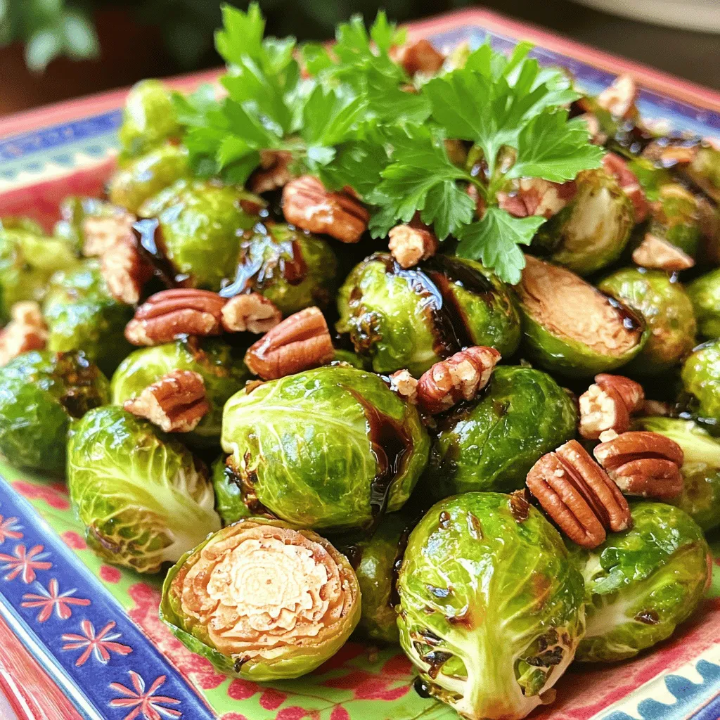 Balsamic Glazed Brussels Sprouts Savory Side Dish