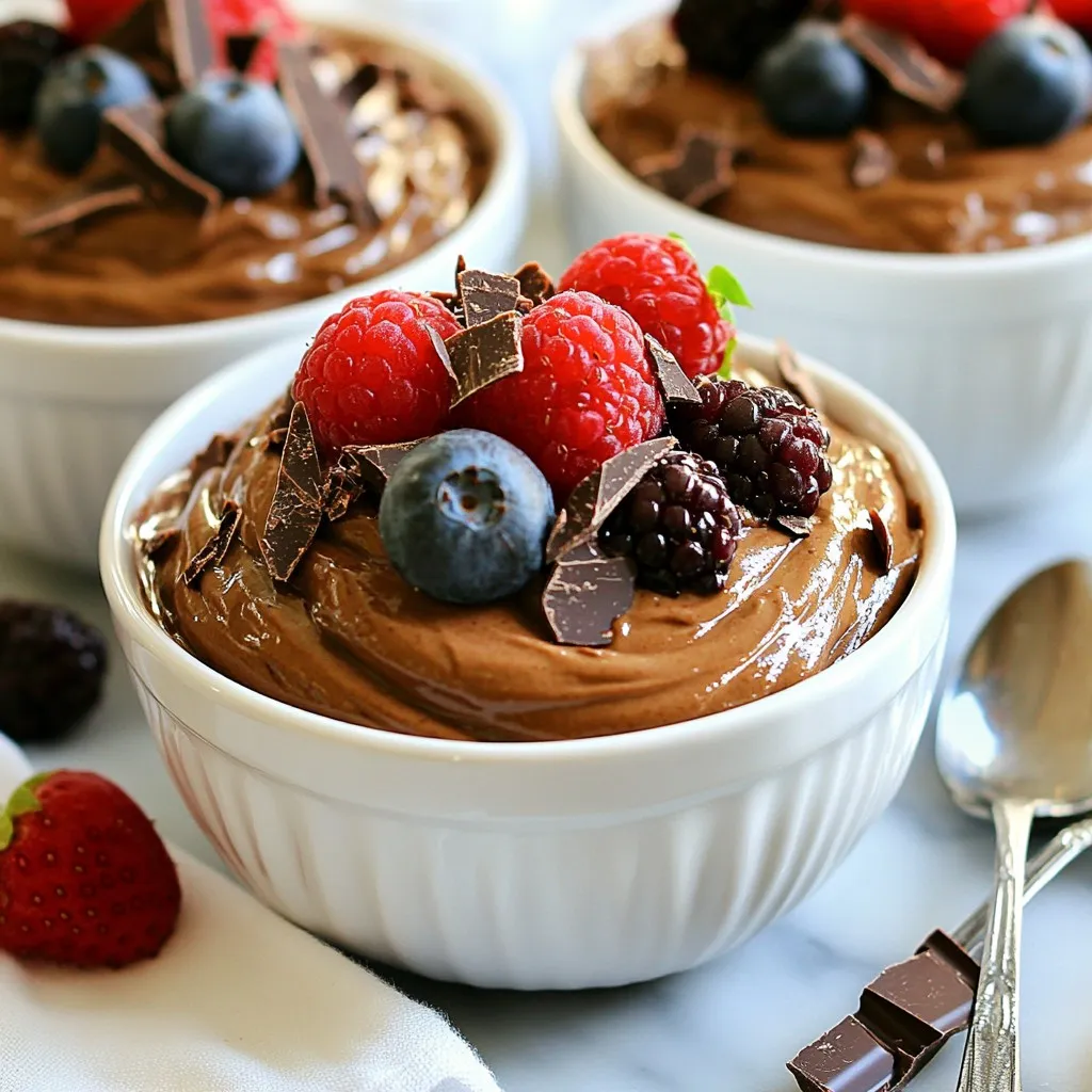 Avocado Chocolate Mousse Rich and Creamy Delight