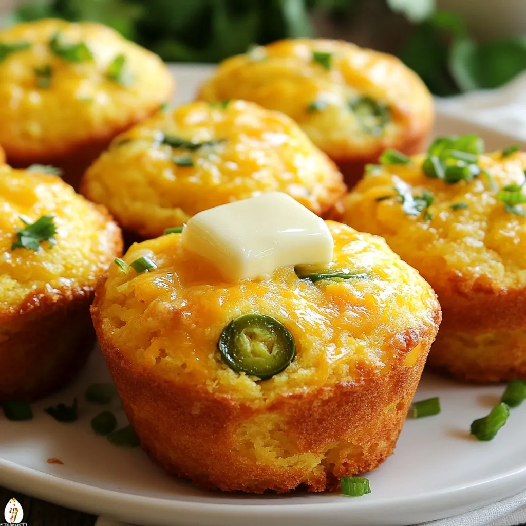 Cheddar Jalapeño Cornbread Muffins Savory and Tasty