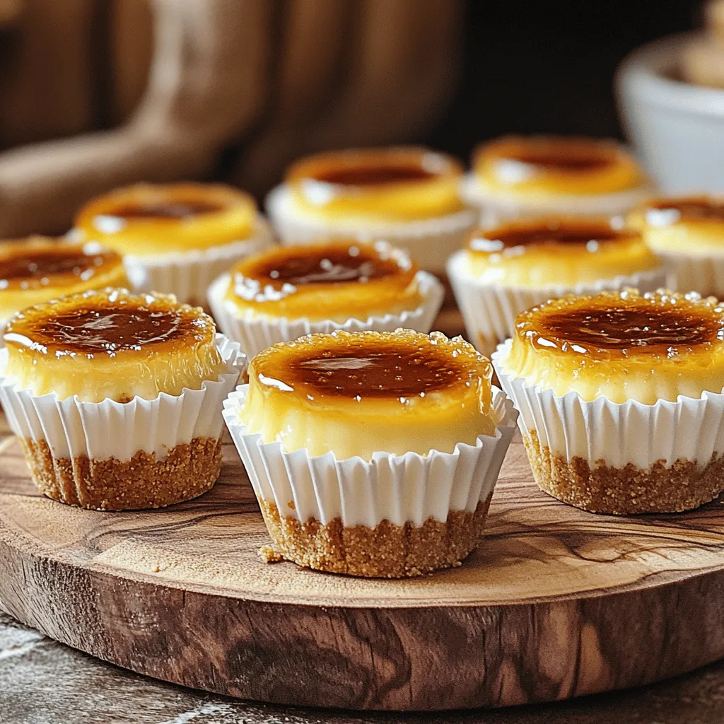Mini Crème Brûlée Cheesecakes Irresistible Dessert Treat
