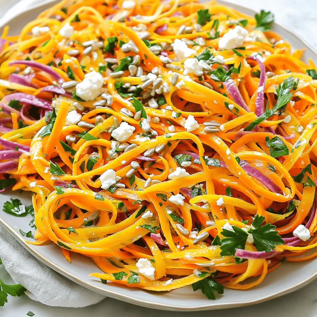 Shaved Carrot Salad Fresh and Crunchy Delight