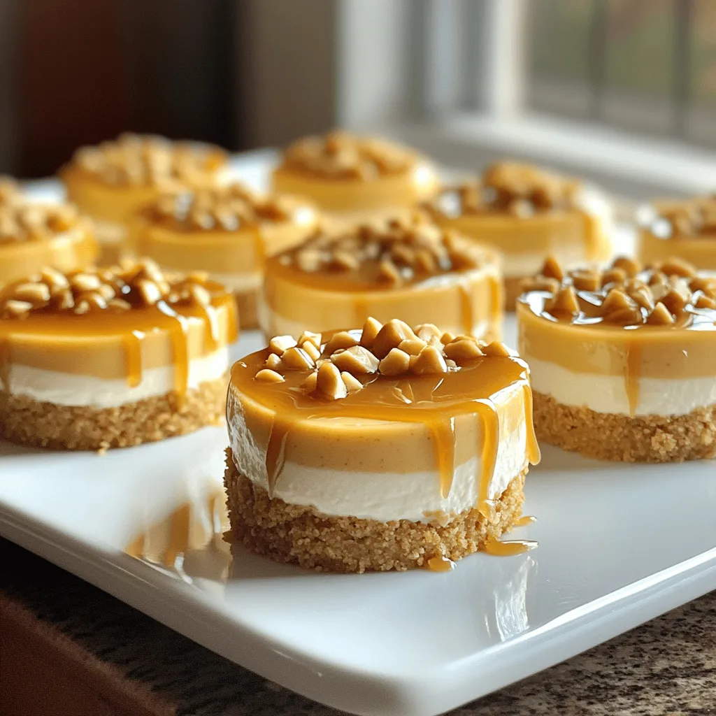 Irresistible Peanut Butter Caramel Mini Cheesecakes Delight