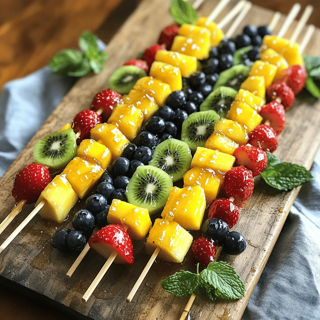 Honey Lime Fruit Skewers Fresh and Flavorful Treat