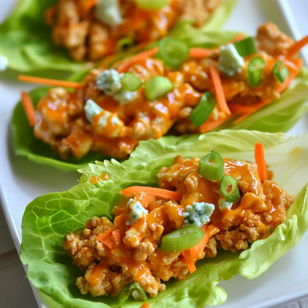 Buffalo Chicken Lettuce Wraps Flavorful and Easy Meal