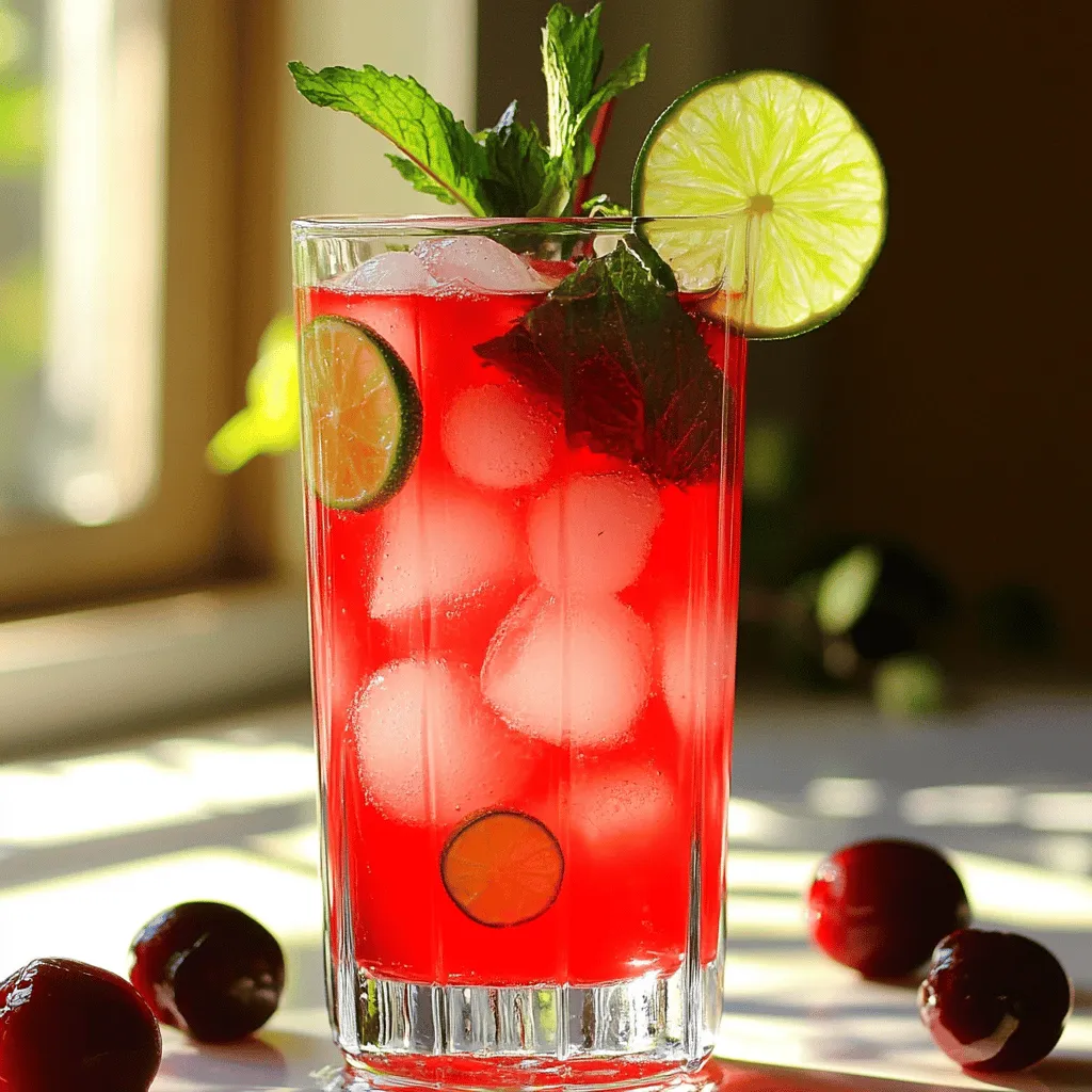 Cherry Agua Fresca Refreshing Summer Drink Recipe