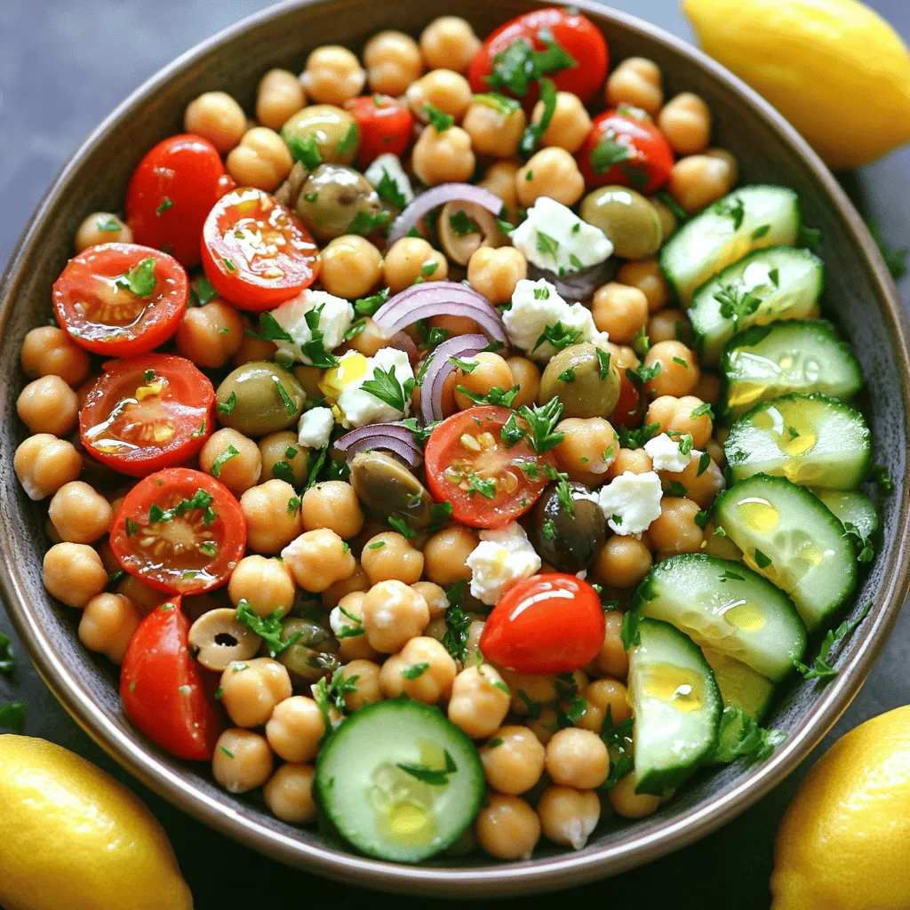 Mediterranean Chickpea Salad Flavorful and Fresh Dish
