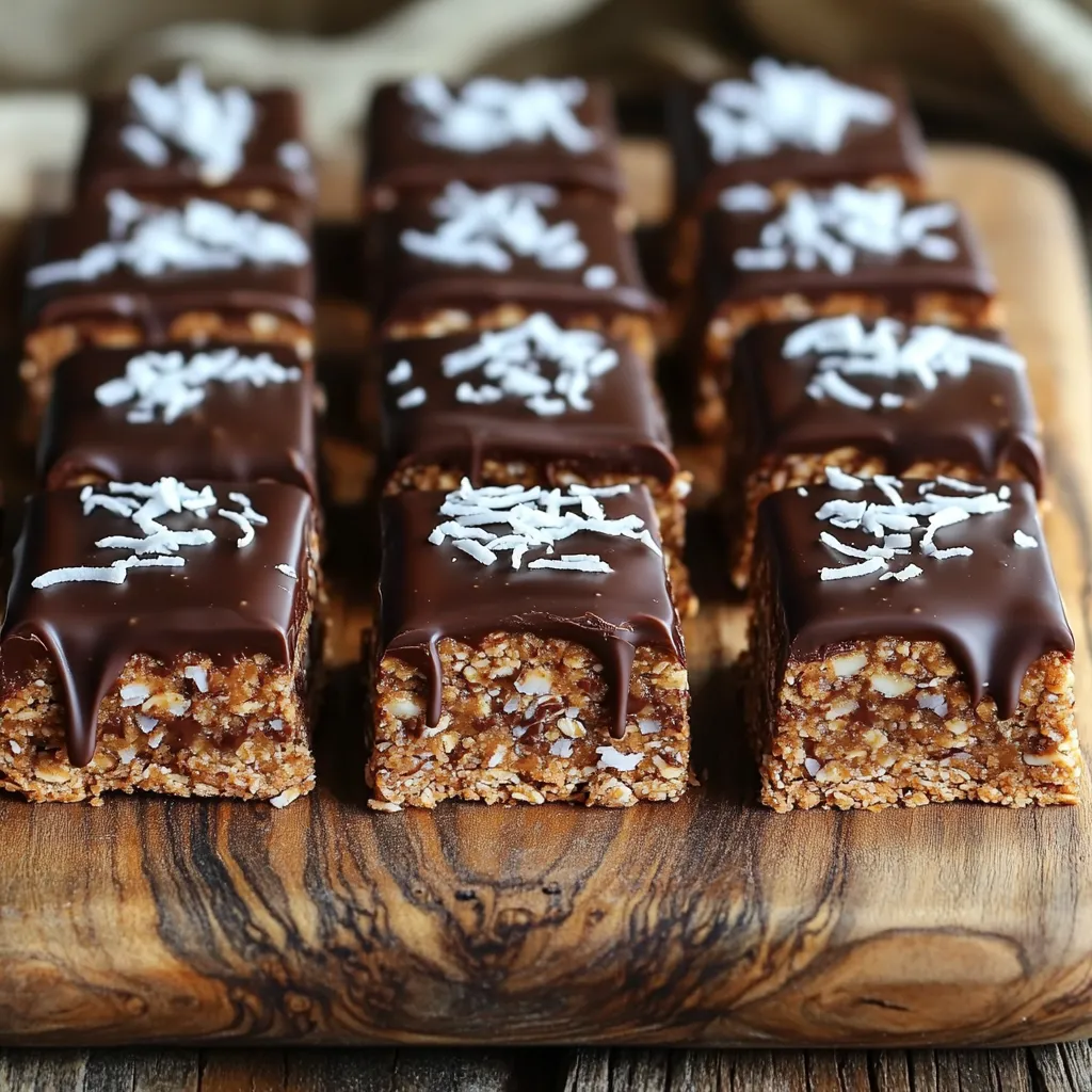 No Bake Chocolate Coconut Bars Easy Sweet Treat