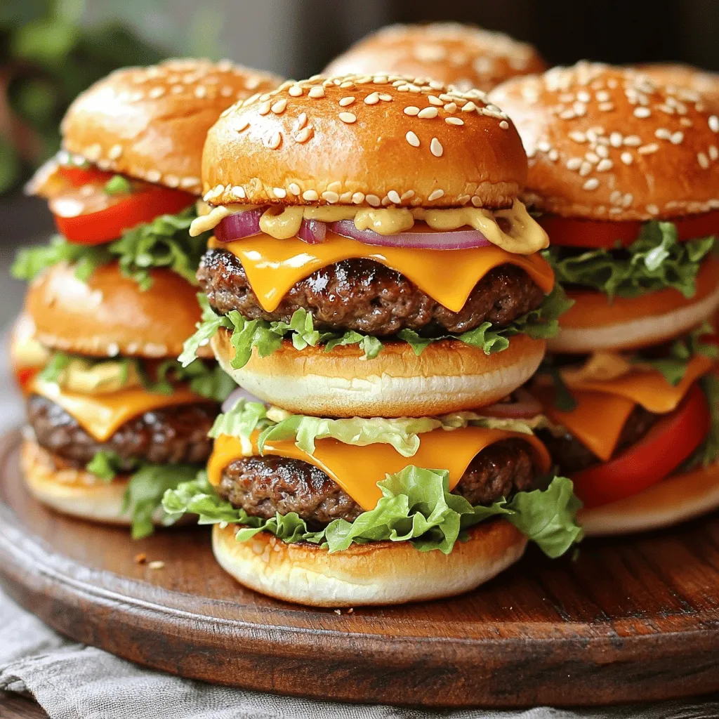 To make the best mini Big Mac cheeseburgers, you need good ingredients. Here is the list to get you started.