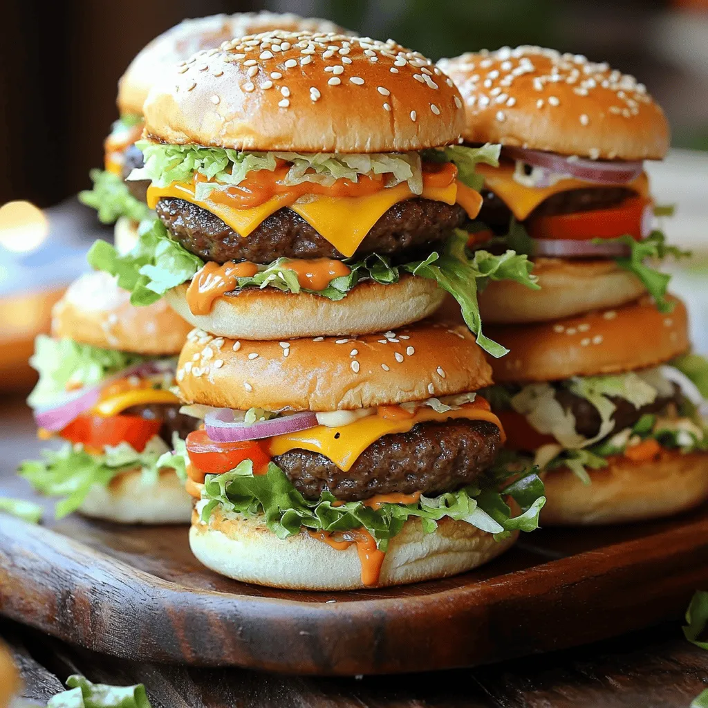 BEST RECIPE For Mini Big Mac Cheeseburgers Delight