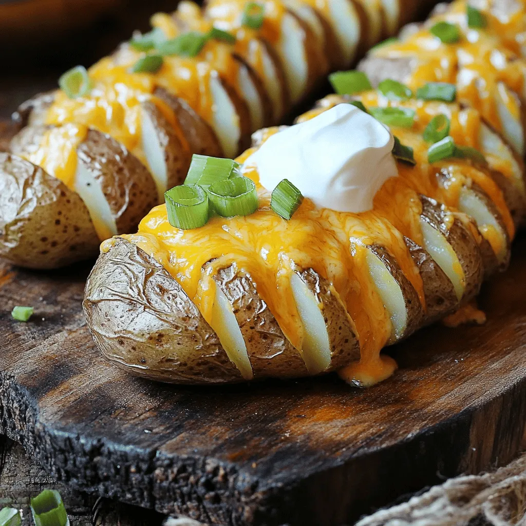 Hasselback potatoes are not your average spuds. They stand out due to their unique cutting style. You slice the potato thinly, almost all the way through. This creates many little 