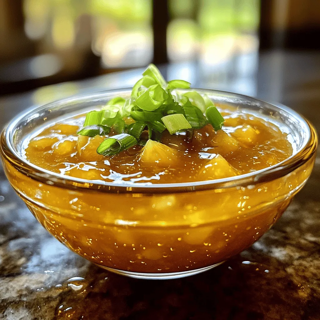 To make a great stir fry sauce, you need some key ingredients. The base usually includes soy sauce, which adds that salty flavor. You can use tamari if you need a gluten-free option. Next, I like to add pineapple juice for a hint of sweetness. It also brings a fruity touch to the dish.