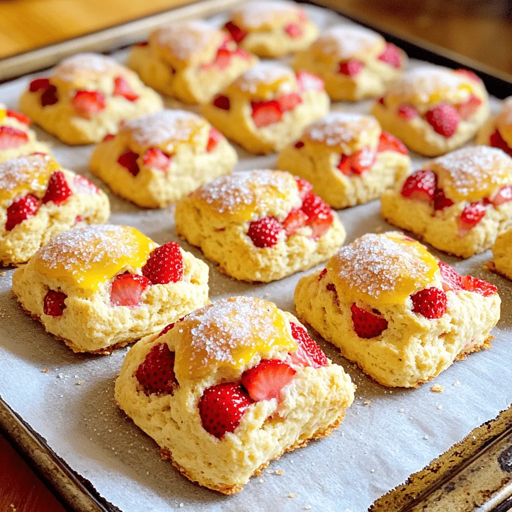 When making fresh strawberry scones, using the right ingredients is key. Here’s what you need: