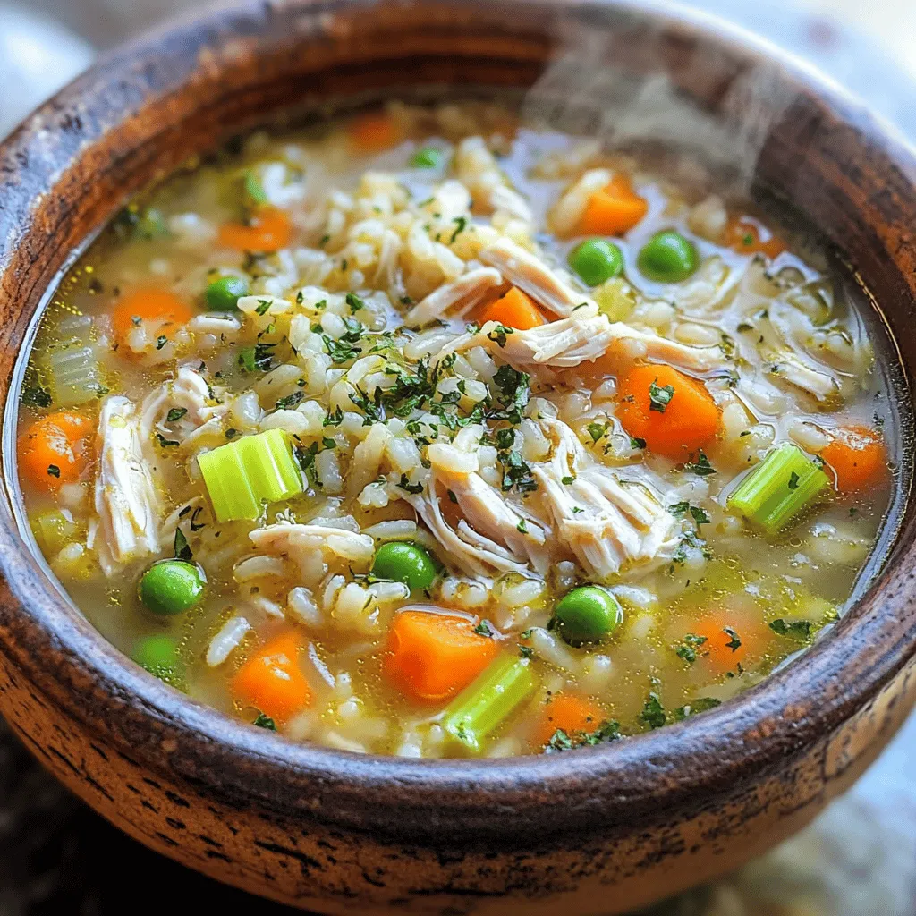 One-Pot Chicken Rice Soup Simple and Healthy Dish